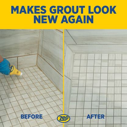 Zep Grout Cleaner & Brightener – Safe on Tinted Grout – 32 oz