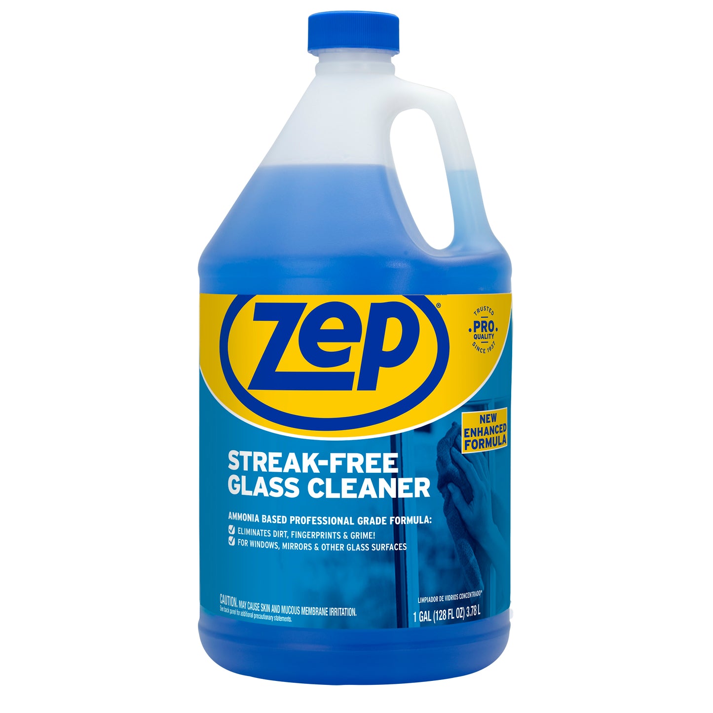 Streak-Free Glass Cleaner (Case of 4) + Zep Professional Sprayer Bottle - 32 oz (Case of 9) Bundle