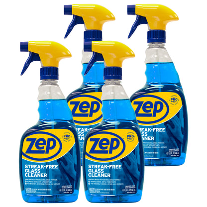 Zep Streak-Free Glass Cleaner – Ammonia-Based Formula – 32 oz