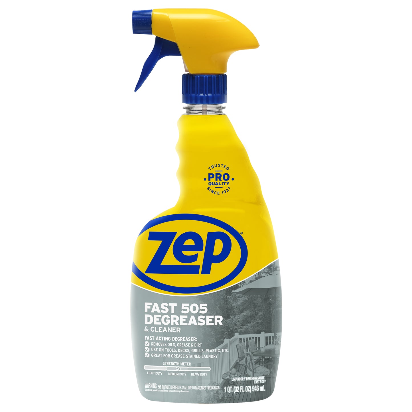 Zep Fast 505 Degreaser & Cleaner Removes Grease Fast – 32 oz (Case of 2) with Zep Fast 505 Cleaner and Degreaser - 1 Gallon (Case of 2) Bundle