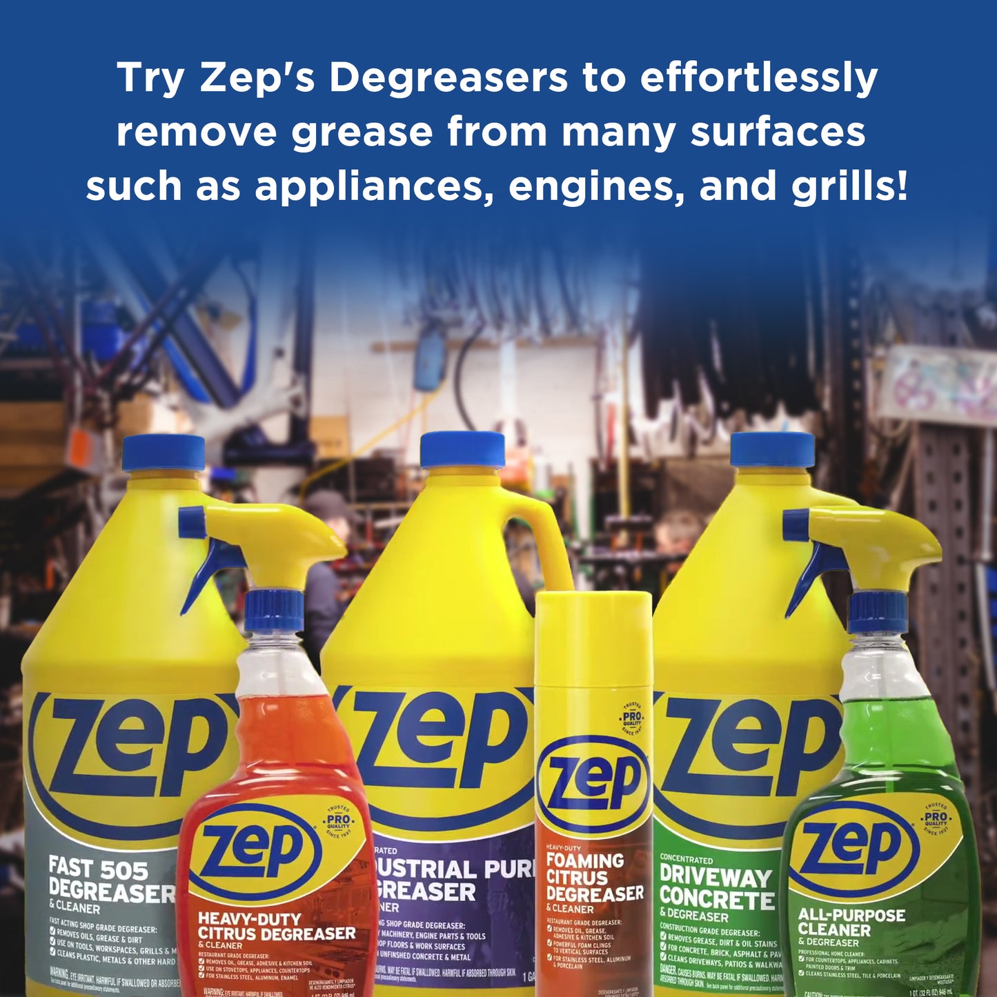 Zep Fast 505 Cleaner and Degreaser – Removes Grease Fast – 32 oz.