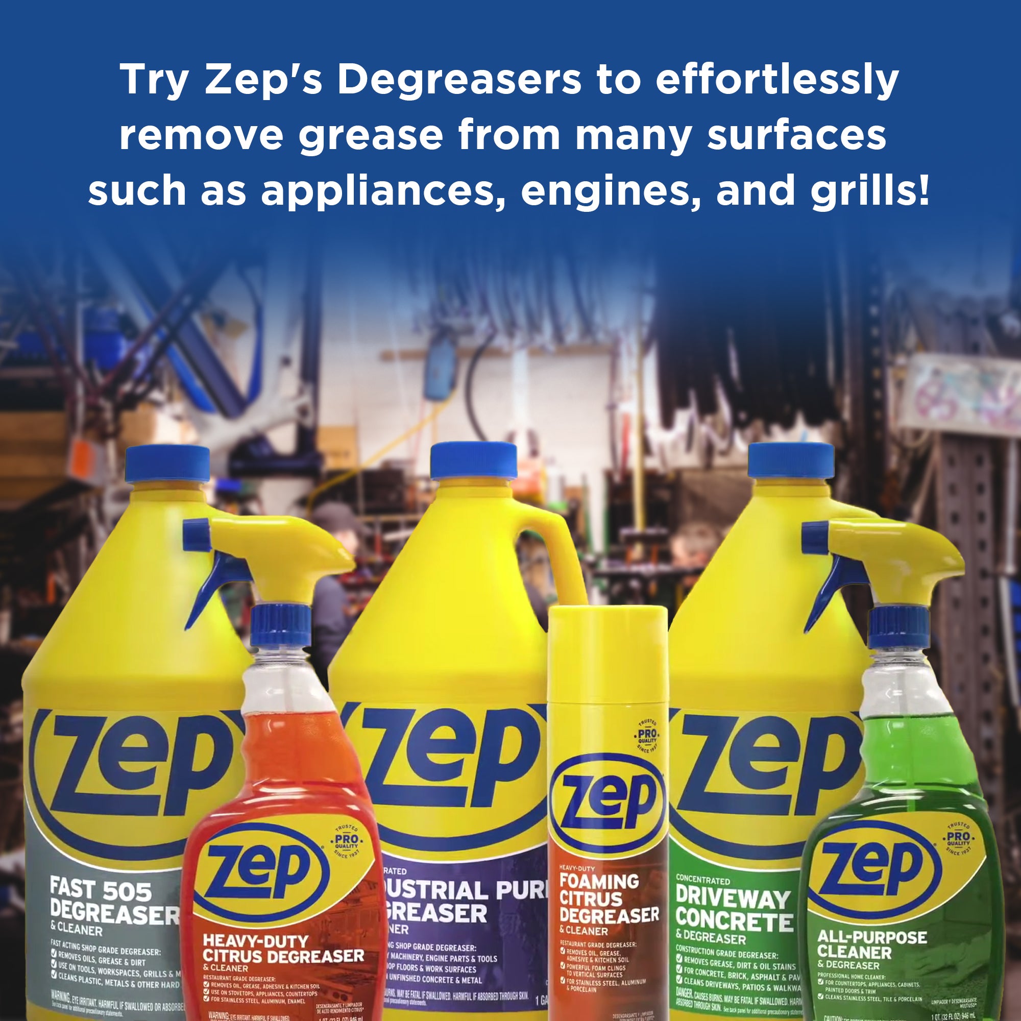 グレープシード Zep Fast 505 Cleaner and Degreaser – Removes Grease Fast – 1