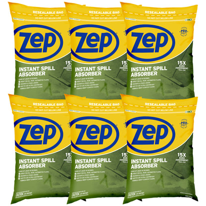 Zep Instant Spill Absorber – 15x More Absorbent Than Clay – 3 lbs
