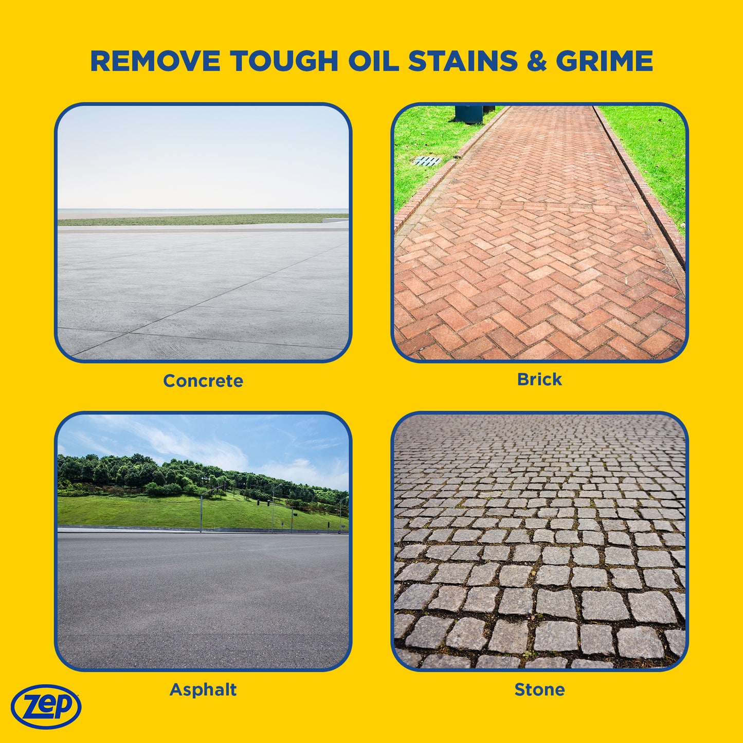 Zep Concentrated Driveway & Concrete Pressure Wash – Remove Tough Oil Stains and Grime – 1 Gallon