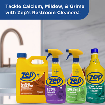 Zep Concentrated Calcium, Lime and Rust Stain Remover – Breaks Down Lime Deposits – 32 oz