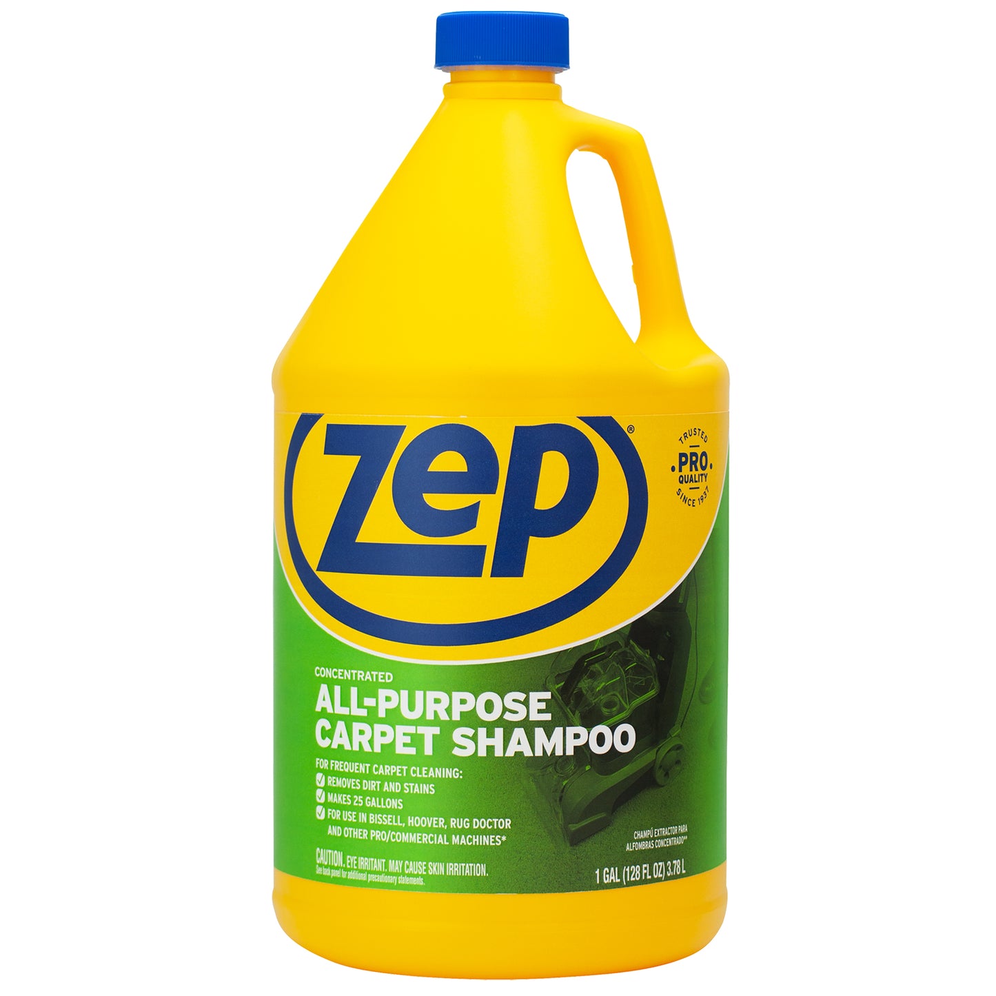 Zep Concentrated All-Purpose Carpet Shampoo – Removes Dirt and Stains – 1 Gallon