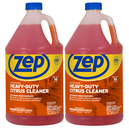 Zep Heavy-Duty Citrus Degreaser and Cleaner – Removes Grease and Grime – 1 Gallon