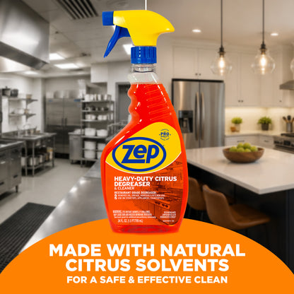 Zep Heavy-Duty Citrus Degreaser and Cleaner Spray - 24 oz