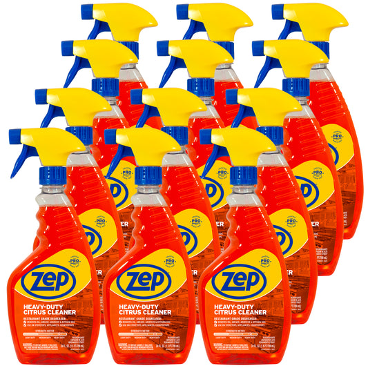 Zep Heavy-Duty Citrus Degreaser and Cleaner – Removes Grease and Grime – 24 oz.