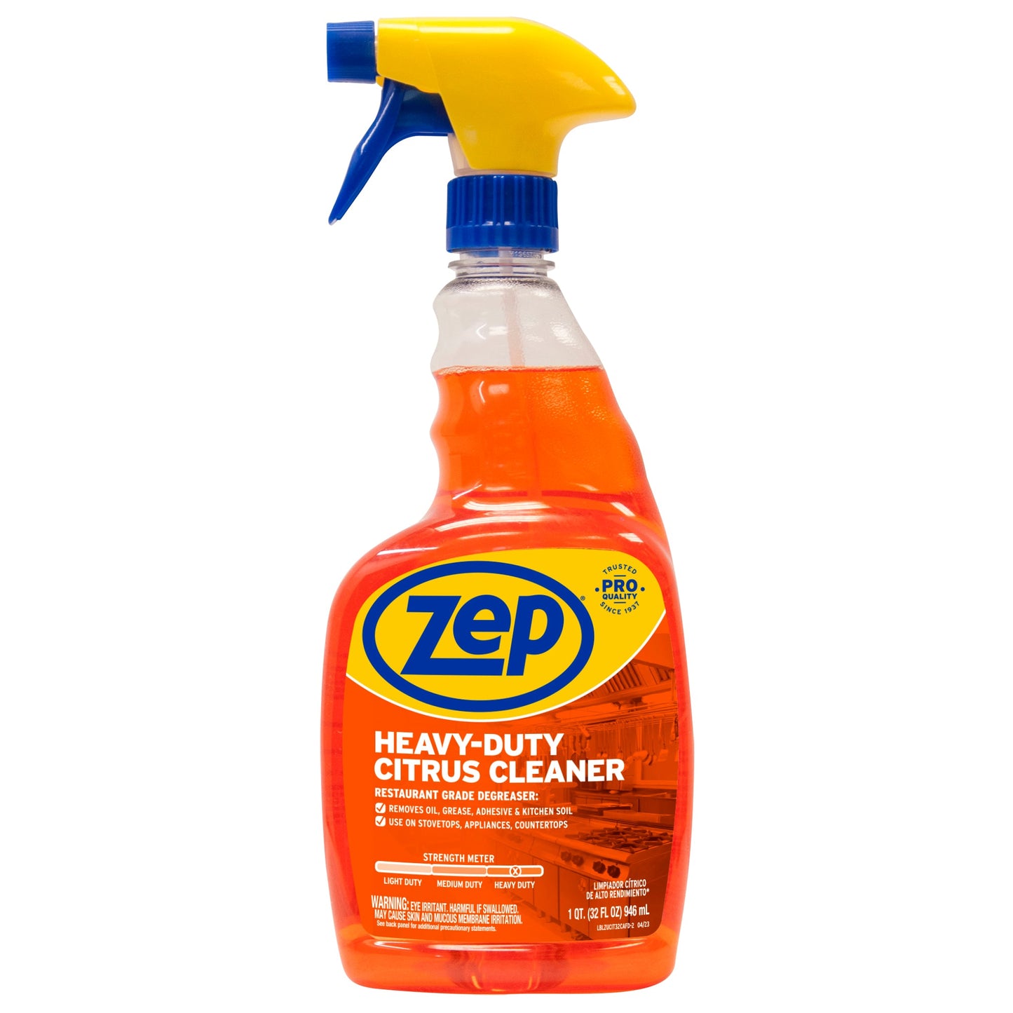 Zep Heavy-Duty Citrus Degreaser and Cleaner – Removes Grease and Grime – 32 oz.