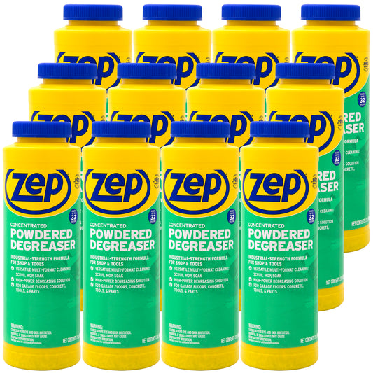 Zep Concentrated Powdered Degreaser -  Removes Oil, Grease & Grime  - 256 oz