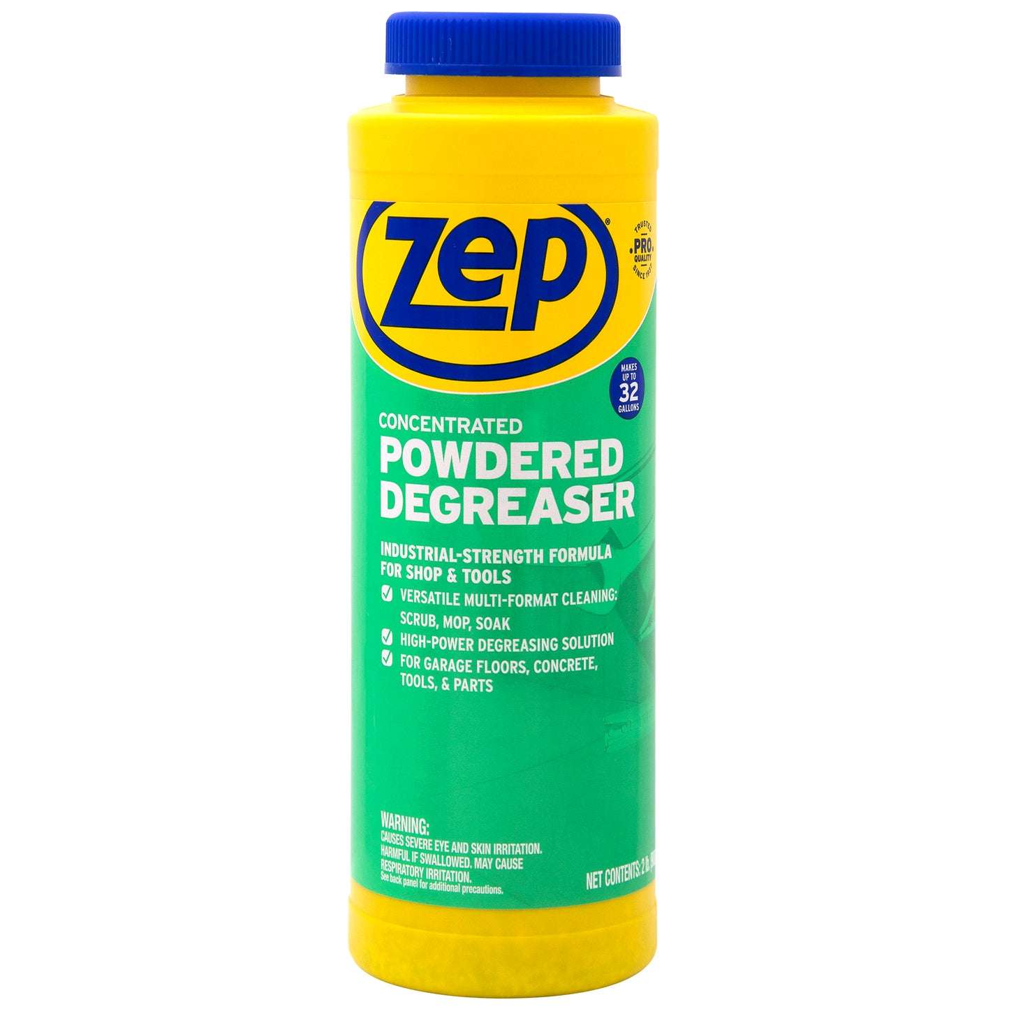 Zep Concentrated Powdered Degreaser -  Removes Oil, Grease & Grime  - 256 oz