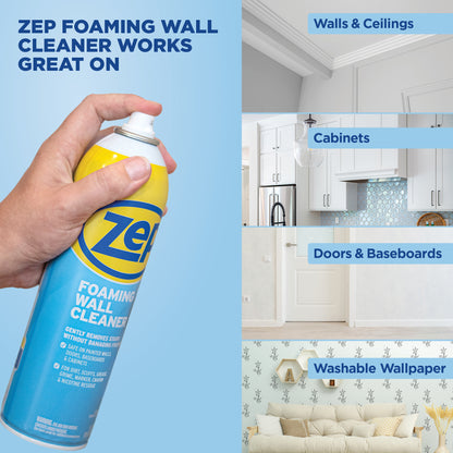 Zep Foaming Wall Cleaner – Multi-Surface Stain Remover – 18 oz.