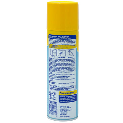 Zep Foaming Wall Cleaner 18 oz and Blue Microfiber Rag