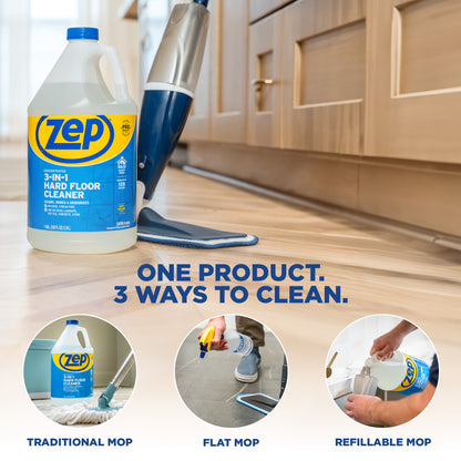 Zep 3-in-1 Hard Floor Cleaner - 1 Gallon