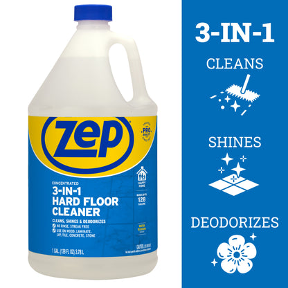 Zep 3-in-1 Hard Floor Cleaner - 1 Gallon