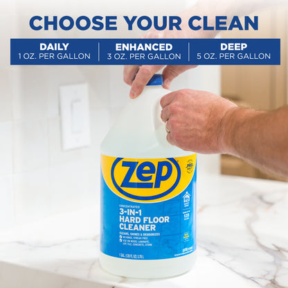 Zep 3-in-1 Hard Floor Cleaner - 1 Gallon