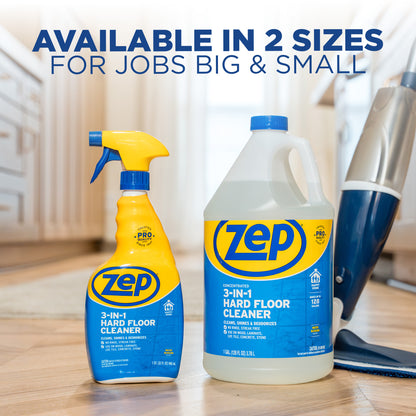 Zep 3-in-1 Hard Floor Cleaner - 1 Gallon