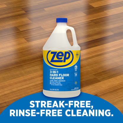 Zep 3-in-1 Hard Floor Cleaner - 1 Gallon
