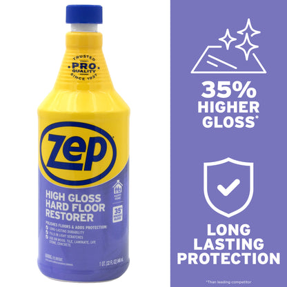 Zep High Gloss Hard Floor Restorer - 32 oz