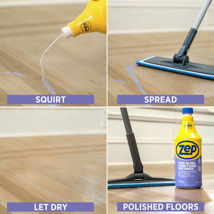 Zep High Gloss Hard Floor Restorer - 32 oz