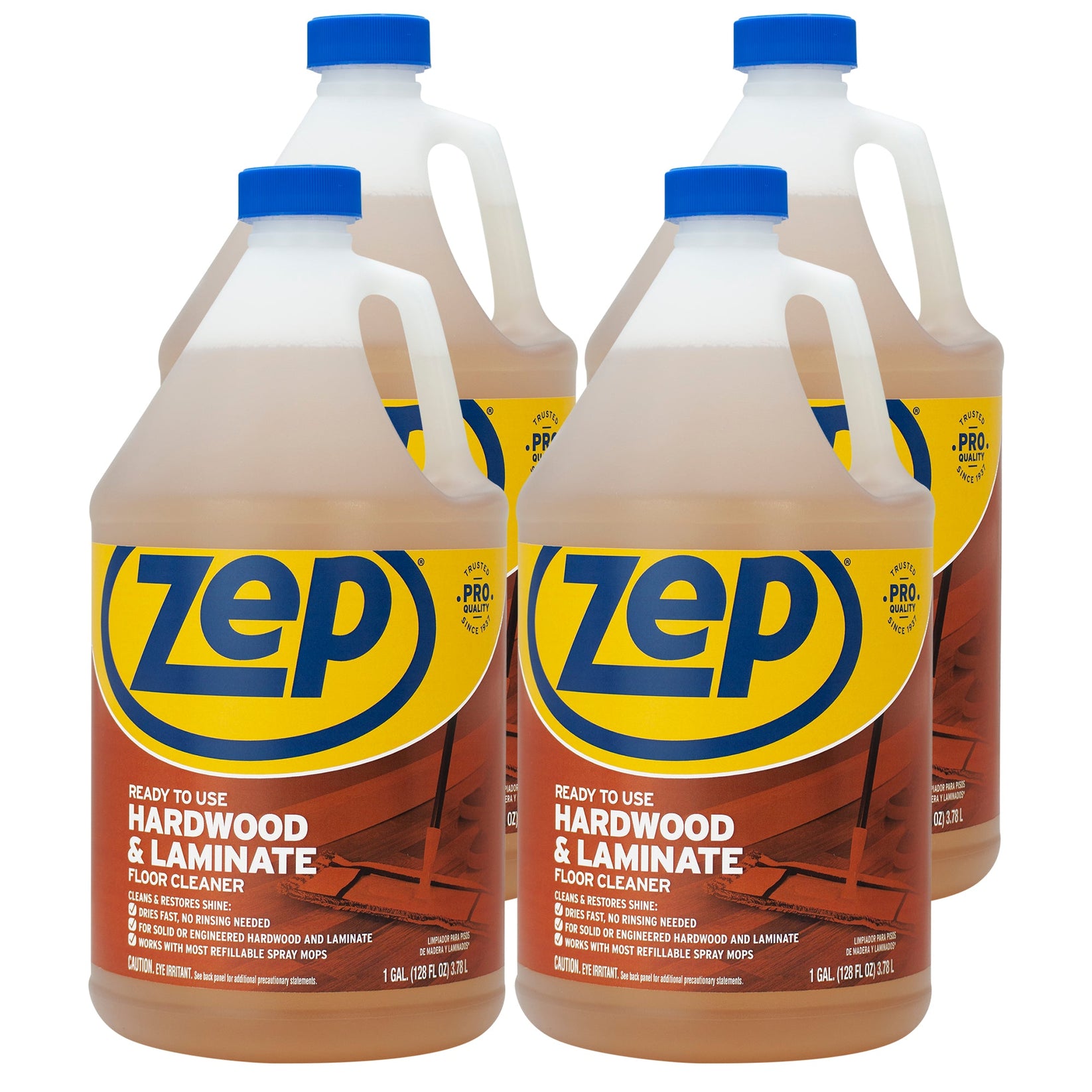 Zep Hardwood & Laminate Floor Cleaner – No Rinse, Streak-Free – 1 Gall ...