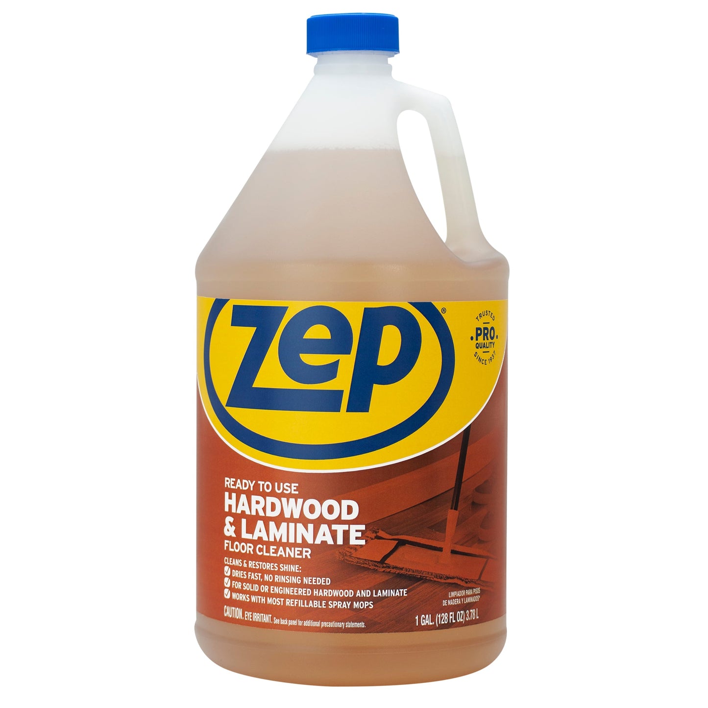 Zep Hardwood & Laminate Floor Cleaner – No Rinse, Streak-Free – 1 Gallon