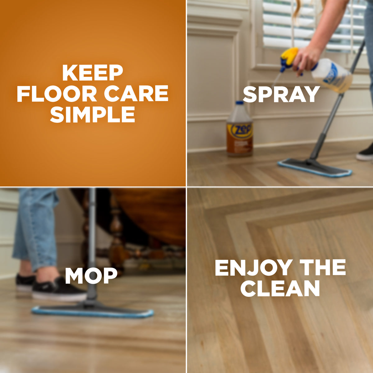 Zep Hardwood & Laminate Floor Cleaner - 1 Gallon