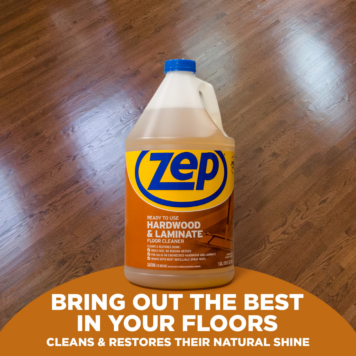 Zep Hardwood & Laminate Floor Cleaner - 1 Gallon