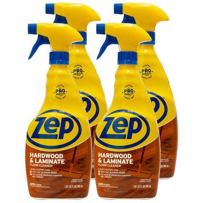 Zep Hardwood & Laminate Floor Cleaner – No Rinse, Streak-Free – 32 oz.