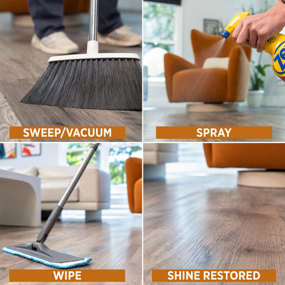 Zep Hardwood & Laminate Floor Cleaner – No Rinse, Streak-Free – 32 oz.