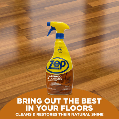 Zep Hardwood & Laminate Floor Cleaner – No Rinse, Streak-Free – 32 oz.