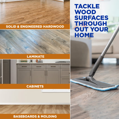 Zep Hardwood & Laminate Floor Cleaner – No Rinse, Streak-Free – 32 oz.