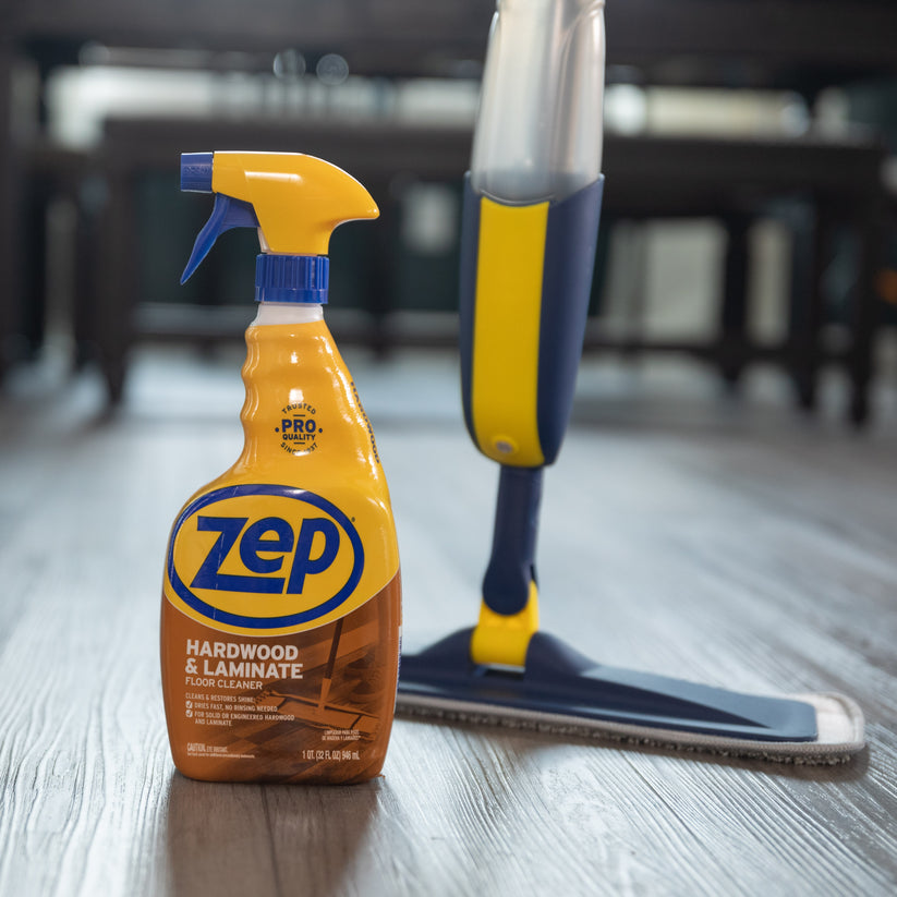 Zep Hardwood & Laminate Floor Cleaner – No Rinse, Streak-Free – 32 oz ...
