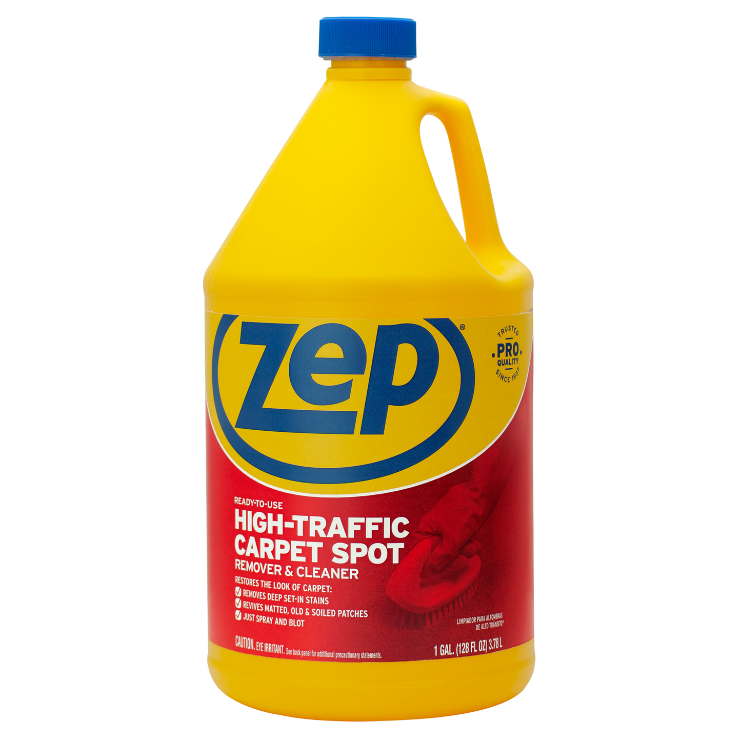 Zep High Traffic Carpet Spot Remover & Cleaner – Enzymatic Stain Remover – 1 Gallon