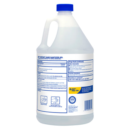 Zep Instant Hand Sanitizer Gel – Kills 99.99% of Germs – 1 Gallon