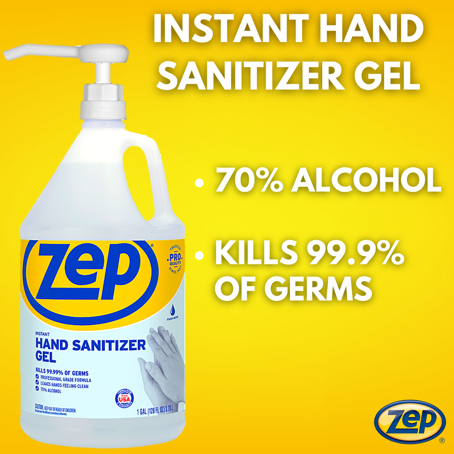 Instant Hand Sanitizer Gel With Pump - 1 Gallon