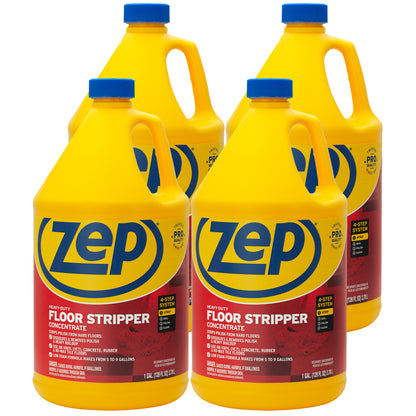 Zep Heavy-Duty Floor Stripper Concentrate – Removes Heavy Polish Buildup – 1 Gallon