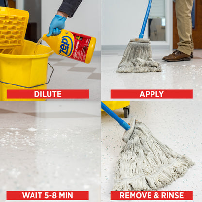 Zep Heavy-Duty Floor Stripper Concentrate – Removes Heavy Polish Buildup – 5 Gallon