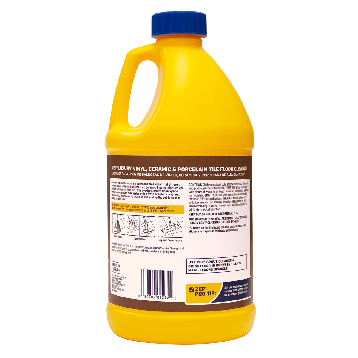 Zep Luxury Vinyl, Ceramic and Porcelain Tile Floor Cleaner - 64 oz