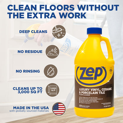 Zep Luxury Vinyl, Ceramic and Porcelain Tile Floor Cleaner - 64 oz