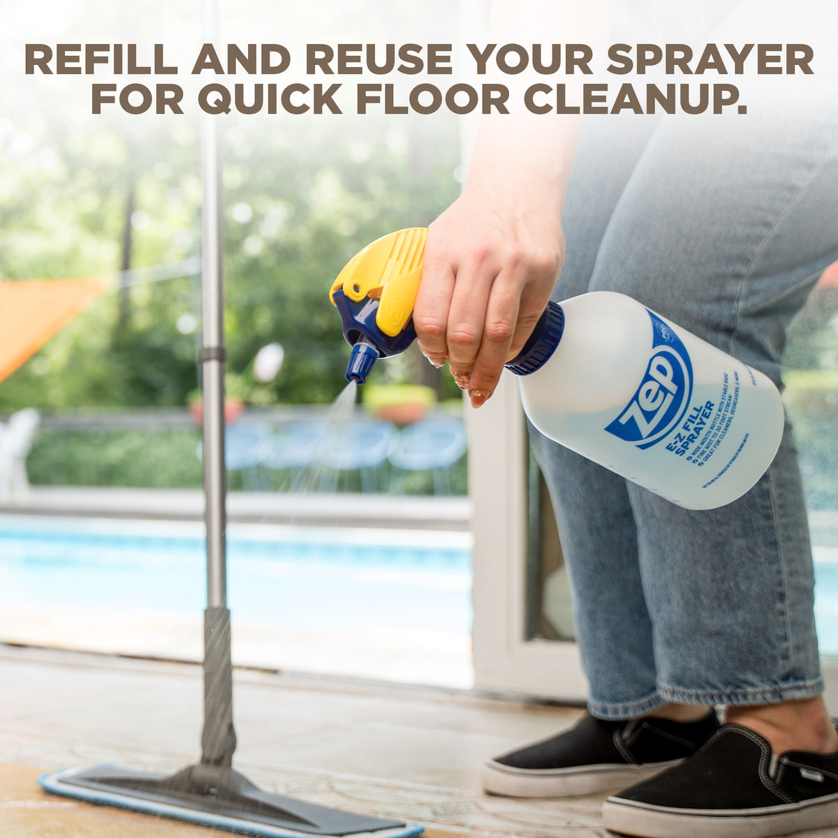 Zep Luxury Vinyl, Ceramic and Porcelain Tile Floor Cleaner - 64 oz