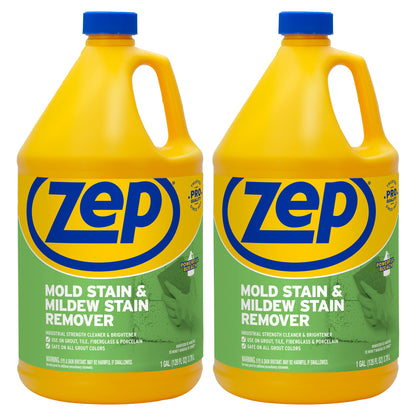 Zep Mold Stain and Mildew Stain Remover – Bleach Formula – 1 Gallon