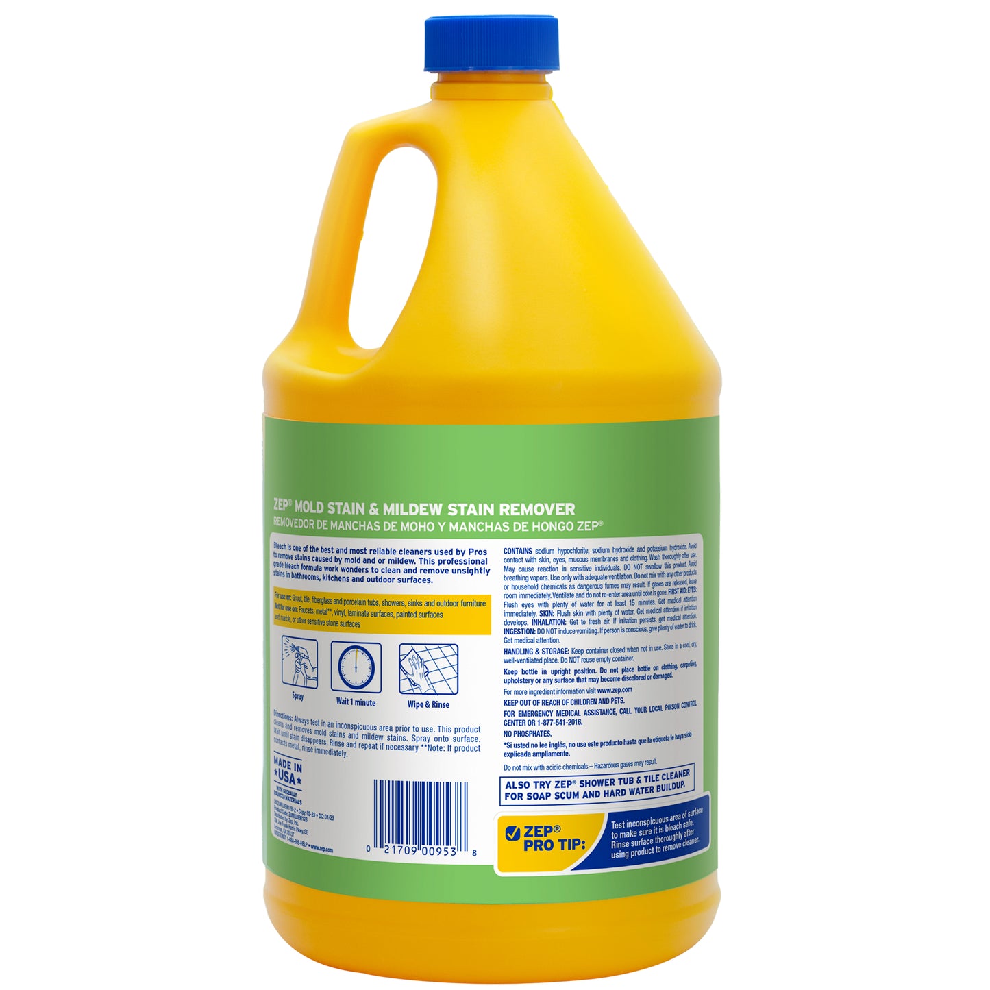 Zep Mold Stain and Mildew Stain Remover - 1 Gallon