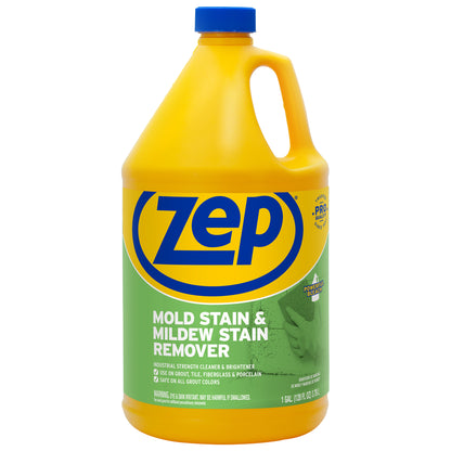 Zep Mold Stain and Mildew Stain Remover 1 Gal (Case of 4) with Zep Bleach Resistant Sprayer Bottles (Case of 12) Bundle