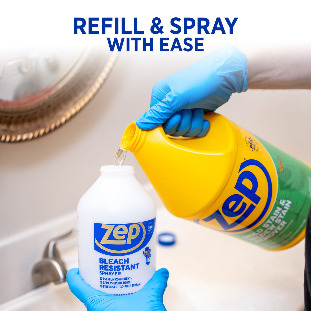 Zep Mold Stain and Mildew Stain Remover - 1 Gallon