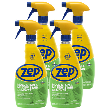 Zep Mold Stain and Mildew Stain Remover – Powerful Bleach Formula – 32 oz