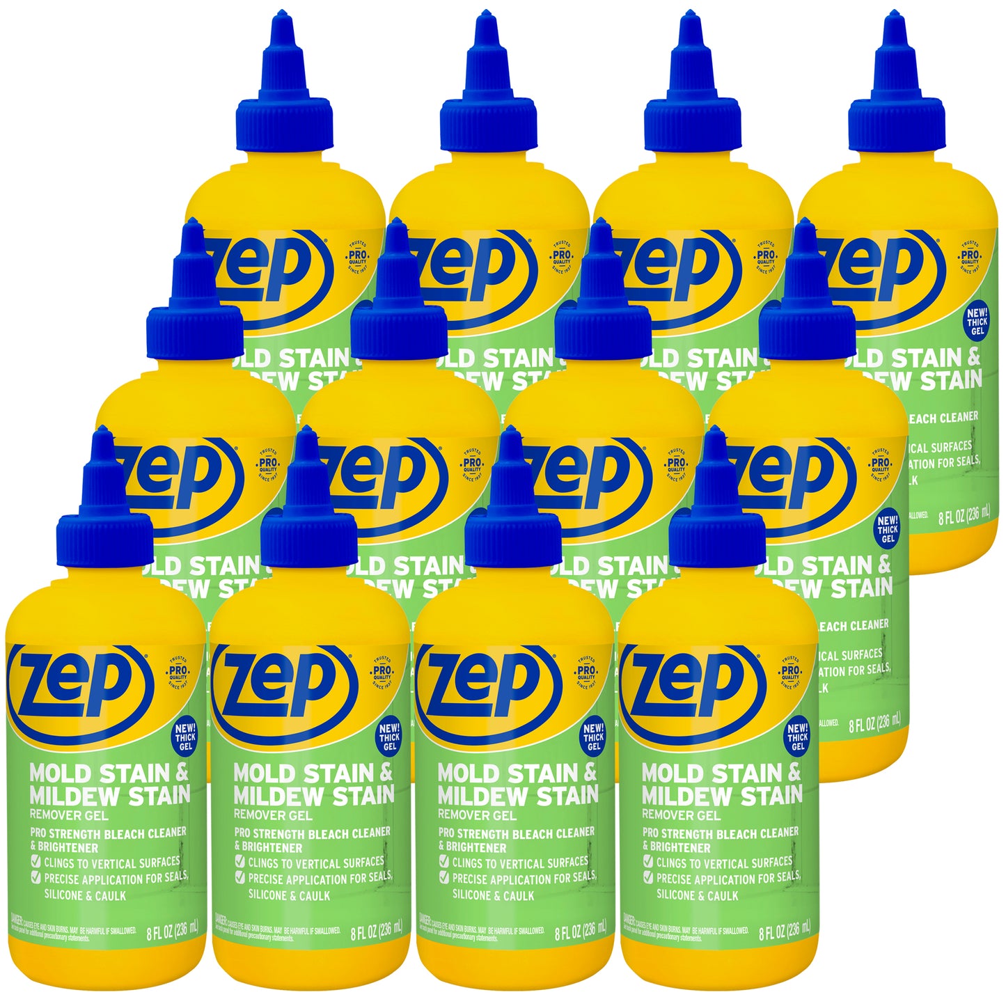 Zep Mold Stain & Mildew Stain Remover Gel - 8oz