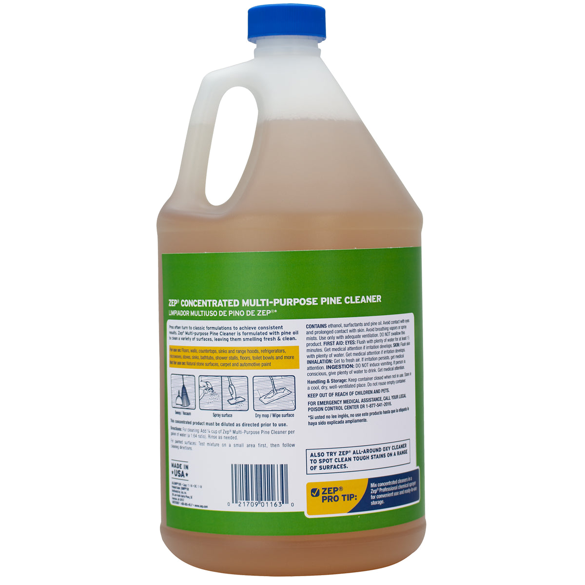 Zep Concentrated Multi-Purpose Pine Cleaner – Cut Grease & Deodorize in One Step – 1 Gallon with Zep E-Z Fill Sprayer 2-Pack – Bundle