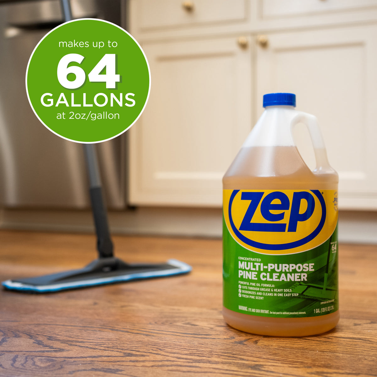 Zep Concentrated Multi-Purpose Pine Cleaner – Cut Grease & Deodorize in One Step – 1 Gallon with Zep E-Z Fill Sprayer 2-Pack – Bundle